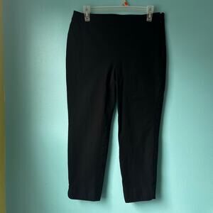 Talbots Chatham Ankle Pants Black Size 8P Womens Casual Dress Trousers